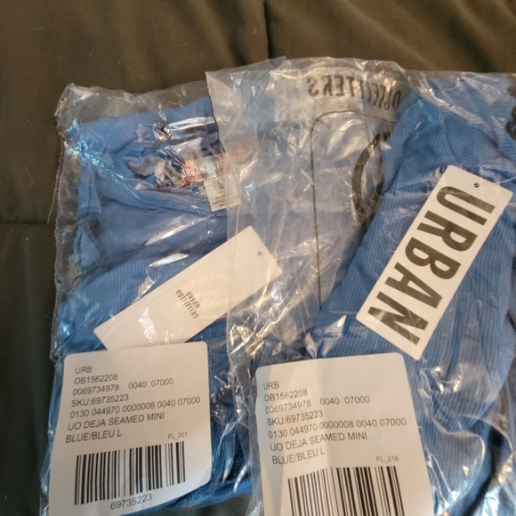 NWT urban outfitters blue summer dress M L - Picture 6 of 6